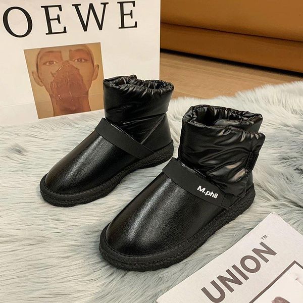 boots trendy snow women's thick winter korean version plus velvet warm and waterproof short, Black
boots trendy snow women's thick winter korean version plus velvet warm and waterproof short, Black