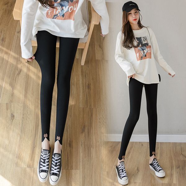spring and autumn new leggings korean style cropped jump sports pants kitten leather tag plus size plump girls outerwear stretch womens pant, Black
spring and autumn new leggings korean style cropped jump sports pants kitten leather tag plus size plump girls outerwear stretch womens pant, Black