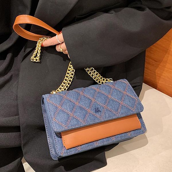 evening bags vintage trends denim small square flap bag chains crossbody for women 2021 brand designer shoulder panelled handbag sac
evening bags vintage trends denim small square flap bag chains crossbody for women 2021 brand designer shoulder panelled handbag sac