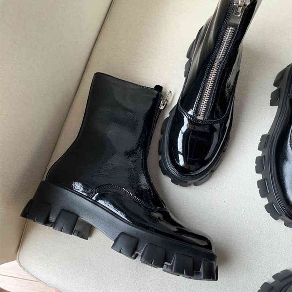 dress shoes botas de couro envernizado para mulheres, sapatos femininos frontal zÃper na altura do tornozelo mulheres , outono e inverno gca, Black
dress shoes botas de couro envernizado para mulheres, sapatos femininos frontal zÃper na altura do tornozelo mulheres , outono e inverno gca, Black