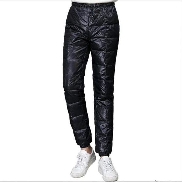 men's pants man plus size 89% white duck down male winter thick trousers men warm capris pantalons en duvet, Black
men's pants man plus size 89% white duck down male winter thick trousers men warm capris pantalons en duvet, Black