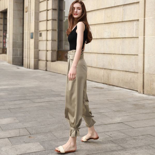 2021 new harem breeches summer loosely drape casual harlan baggy women's trousers high ankles khaki pants black cargo 4qwi, Black;white
2021 new harem breeches summer loosely drape casual harlan baggy women's trousers high ankles khaki pants black cargo 4qwi, Black;white