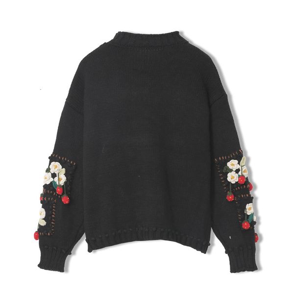 strawberry flower female mesh black sweater outerwear sleeve pull femme t35009 smmk, White;black
strawberry flower female mesh black sweater outerwear sleeve pull femme t35009 smmk, White;black