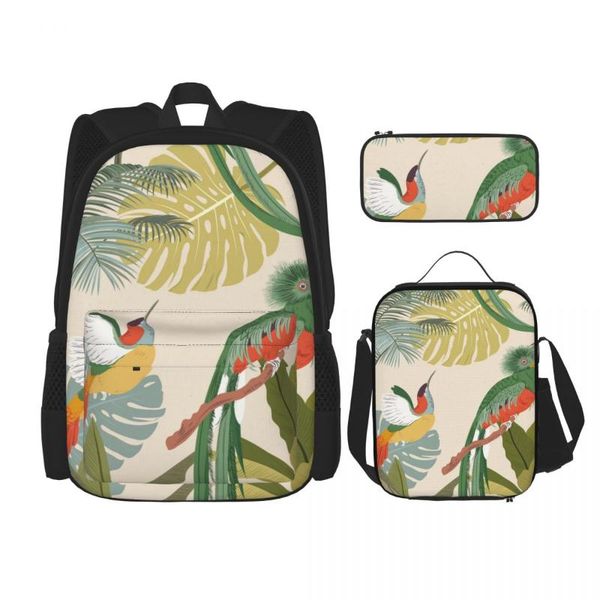 backpack 3pcs/set tropical flowers leaves backpacks school bags for boys girls students travel bag casual mochila
backpack 3pcs/set tropical flowers leaves backpacks school bags for boys girls students travel bag casual mochila