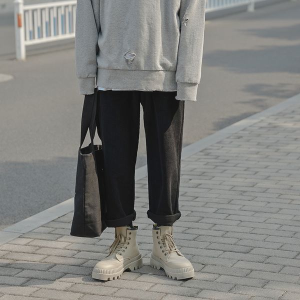 2021 new men's black loose leisure haren corduroy fabric hip hop style trousers cotton casual pants sweatpants m-2xl l84n
2021 new men's black loose leisure haren corduroy fabric hip hop style trousers cotton casual pants sweatpants m-2xl l84n
