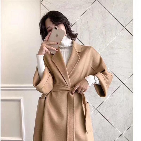women's wool & blends winter coat mid-length cashmere 2021 autumn lace-up white red blue high-end water ripple, Black
women's wool & blends winter coat mid-length cashmere 2021 autumn lace-up white red blue high-end water ripple, Black