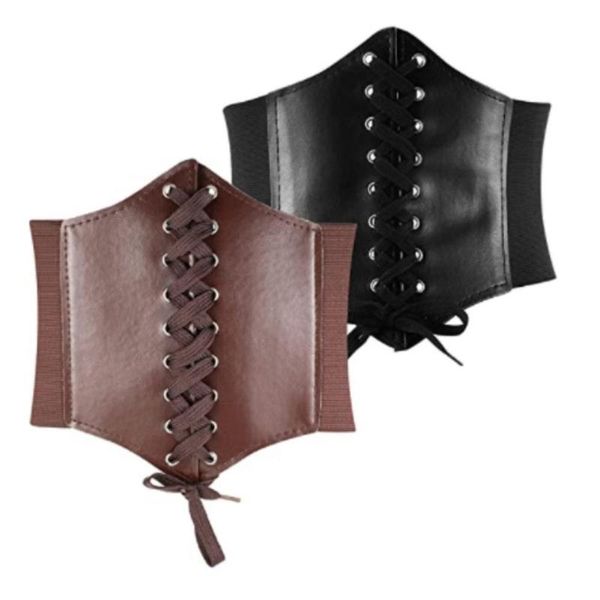 belts women black tied waspie belt lace-up corset elastic waist for t-shirts blouses casual dresses retro even, Black;brown
belts women black tied waspie belt lace-up corset elastic waist for t-shirts blouses casual dresses retro even, Black;brown