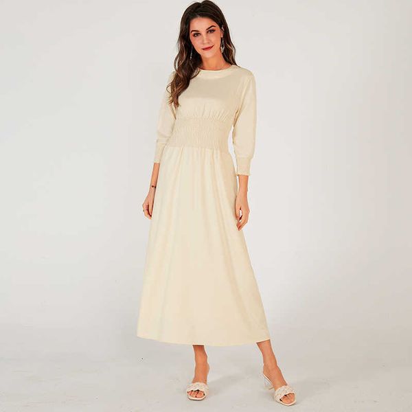 casual dresses summer midi women 2021 white elastic high waist shirring back buckle lantern 3/4 sleeve slim elegant vintange robes, Black;gray
casual dresses summer midi women 2021 white elastic high waist shirring back buckle lantern 3/4 sleeve slim elegant vintange robes, Black;gray