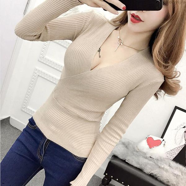 women's sweaters v-neck ladies sweater winter slim long-sleeved knitted fashion pullover pull women, White;black
women's sweaters v-neck ladies sweater winter slim long-sleeved knitted fashion pullover pull women, White;black