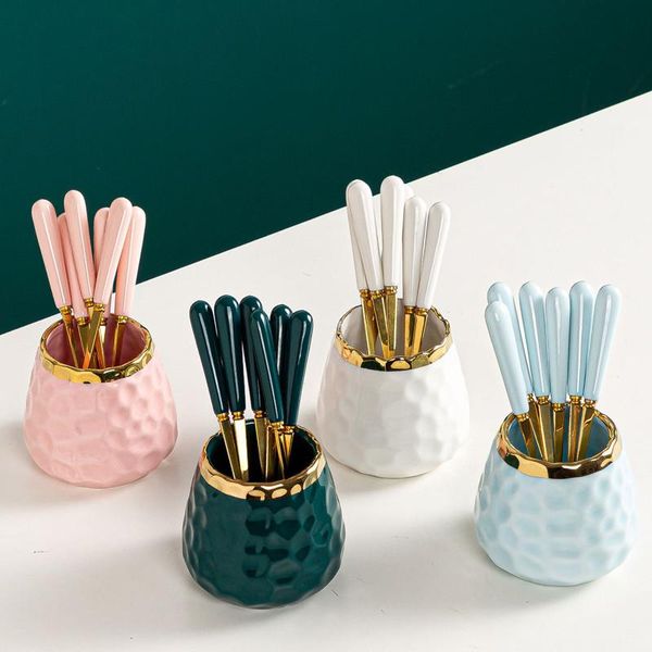 forks golden tableware marbled ceramic cutlery set storage tank gold spoon and fork mirror coffee dinner
forks golden tableware marbled ceramic cutlery set storage tank gold spoon and fork mirror coffee dinner
