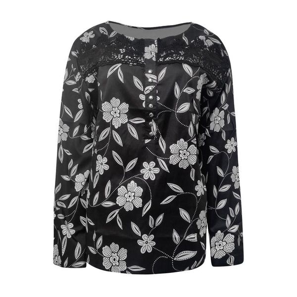 women's blouses & shirts womens flower blouse casual long sleeve button o-neck shirt vintage loose blusas autumn camisas de mujer 2021, White
women's blouses & shirts womens flower blouse casual long sleeve button o-neck shirt vintage loose blusas autumn camisas de mujer 2021, White