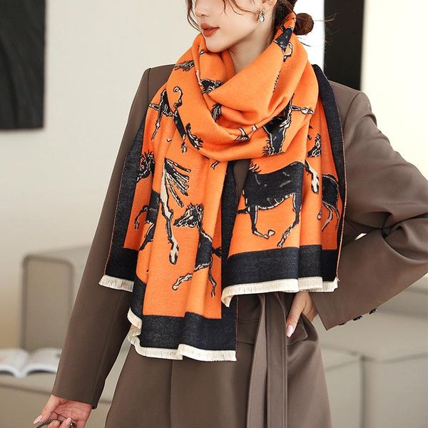 scarves 2021 design horse scarf women winter cashmere pashmina warm thick bufanda hijab shawls wraps blanket female stoles, Blue;gray
scarves 2021 design horse scarf women winter cashmere pashmina warm thick bufanda hijab shawls wraps blanket female stoles, Blue;gray