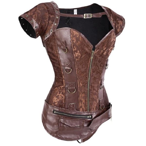 women's shapers black punk style spiral steel boned waist trainer cincher shaper faux leather corset underbust for party costumes, Black;white
women's shapers black punk style spiral steel boned waist trainer cincher shaper faux leather corset underbust for party costumes, Black;white