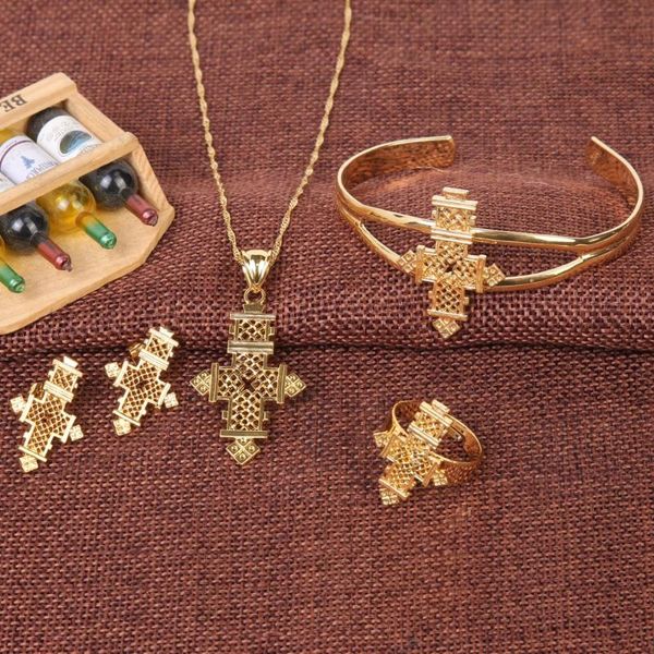 earrings & necklace trendy ethiopian/ eritrea/habesha jewelry gold cross sets for african women traditional holiday party, Silver
earrings & necklace trendy ethiopian/ eritrea/habesha jewelry gold cross sets for african women traditional holiday party, Silver