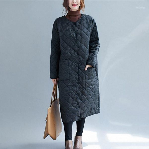 women's down & parkas winter coat women cotton padded long jacket for casual solid warm thin woman street tailored collar stylish overc, Black
women's down & parkas winter coat women cotton padded long jacket for casual solid warm thin woman street tailored collar stylish overc, Black