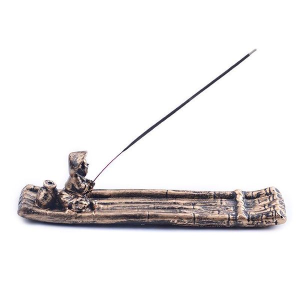 fragrance lamps fisherman vintage golden line incense board stick holder censer boat shaped for home decoration 
fragrance lamps fisherman vintage golden line incense board stick holder censer boat shaped for home decoration