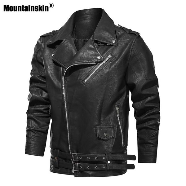 men's fur & faux mountainskin mens lapel motorcycle leather jacket fashion zipper pu coat male casual loose eu size mt006, Black
men's fur & faux mountainskin mens lapel motorcycle leather jacket fashion zipper pu coat male casual loose eu size mt006, Black