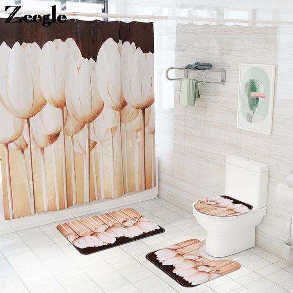zeegle flower printing bathroom carpet rug home decor bath mat waterproof shower curtain set non-slip floor for toilet mats
zeegle flower printing bathroom carpet rug home decor bath mat waterproof shower curtain set non-slip floor for toilet mats