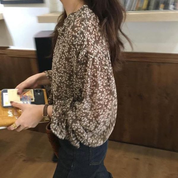 women's blouses & shirts women flare sleeve elegant spring fashionable print all-match ins chiffon design aesthetic korean feminino clo, White
women's blouses & shirts women flare sleeve elegant spring fashionable print all-match ins chiffon design aesthetic korean feminino clo, White