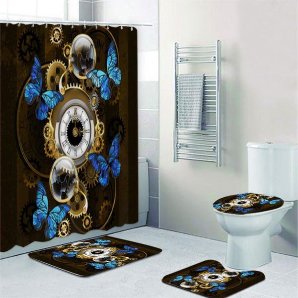 shower curtains trendy steampunk gold brass gear blue butterfly dragonfly curtain and bath rug set antique clock dial bathroom mat carpet
shower curtains trendy steampunk gold brass gear blue butterfly dragonfly curtain and bath rug set antique clock dial bathroom mat carpet