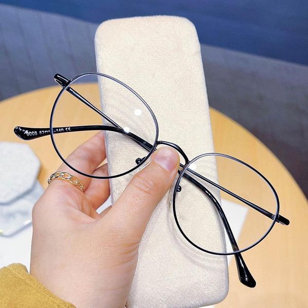 fashion sunglasses frames fashionable round frame anti blue light glasses computer game personality clear lens eye protection, Black
fashion sunglasses frames fashionable round frame anti blue light glasses computer game personality clear lens eye protection, Black