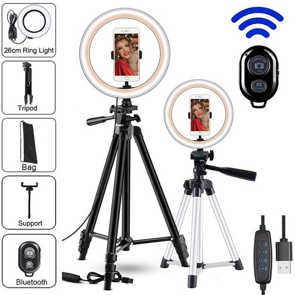 flash heads 26cm led selfie ring light pography lighting with tripod phone stand bluetooth remote po fill lamp youtube live makeup set
flash heads 26cm led selfie ring light pography lighting with tripod phone stand bluetooth remote po fill lamp youtube live makeup set