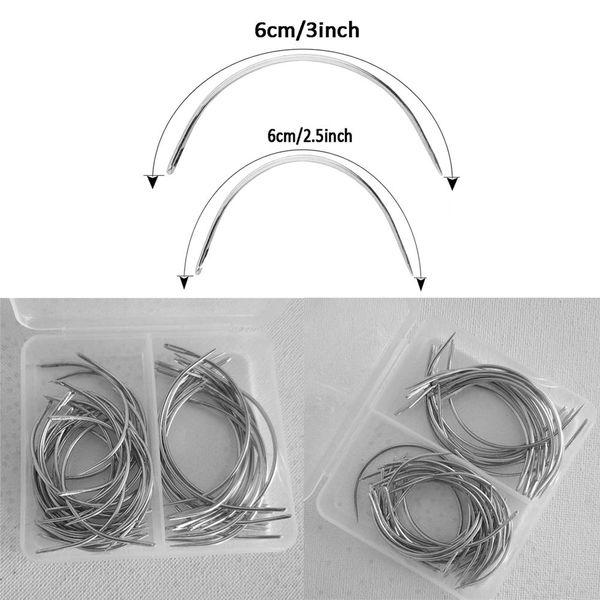 50pcs combo deal c type hair weave needle canvas repair weaving curved sewing needles pins 30pcs 2.5 qylwfp homes2011, Silver
50pcs combo deal c type hair weave needle canvas repair weaving curved sewing needles pins 30pcs 2.5 qylwfp homes2011, Silver