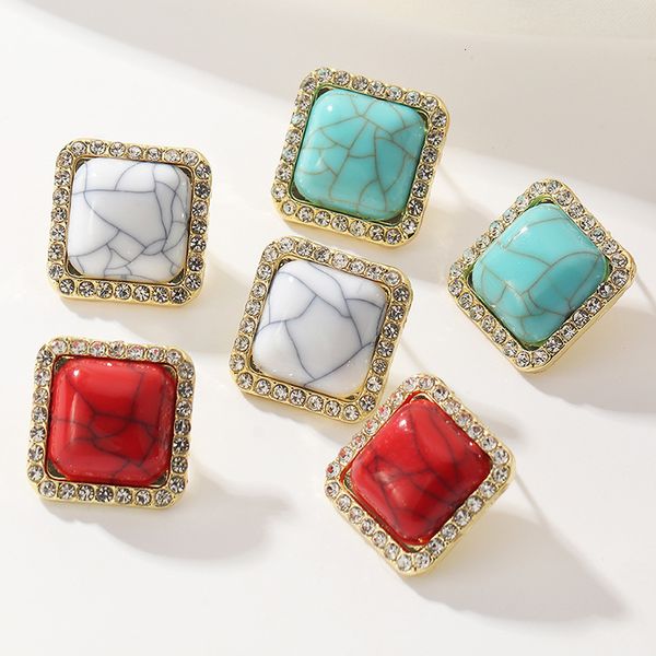 ez3405 fashion accessories simple personality geometric stud square diamond resin earrings, Silver
ez3405 fashion accessories simple personality geometric stud square diamond resin earrings, Silver