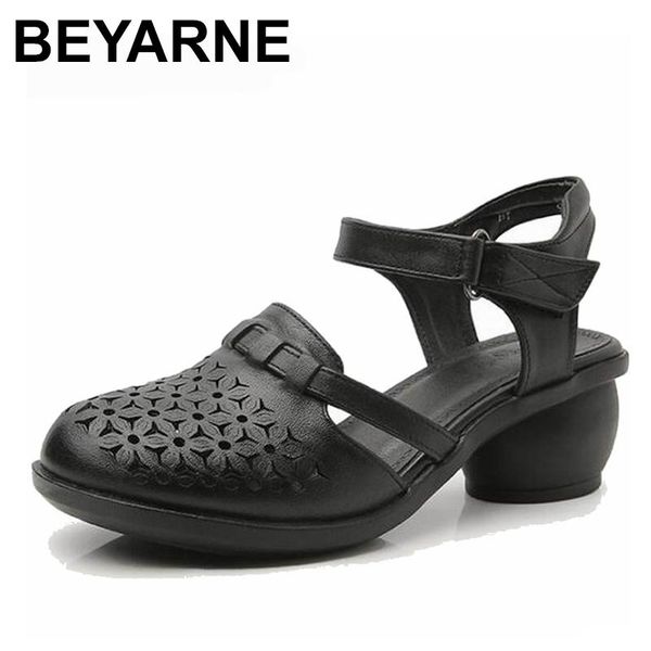 dress shoes beyarne women thick heels sandals covered toe ethnic style summer genuine leather hollow sandal, Black
dress shoes beyarne women thick heels sandals covered toe ethnic style summer genuine leather hollow sandal, Black