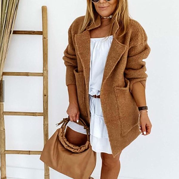 women's fur & faux women winter turn down collar pockets solid long sleeve loose coat jackets fashion atmosphere round neck simple shor, Black
women's fur & faux women winter turn down collar pockets solid long sleeve loose coat jackets fashion atmosphere round neck simple shor, Black