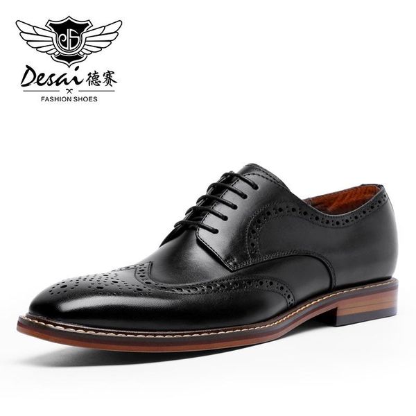 dress shoes desai mens genuine leather men business retro gentleman formal carved bullock brogue high quality, Black
dress shoes desai mens genuine leather men business retro gentleman formal carved bullock brogue high quality, Black