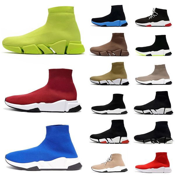 men women paris speeds 1 knit platform socks shoes 2 graffiti sole triple black white beige blue red slip-on trainers elastic knit designer
men women paris speeds 1 knit platform socks shoes 2 graffiti sole triple black white beige blue red slip-on trainers elastic knit designer