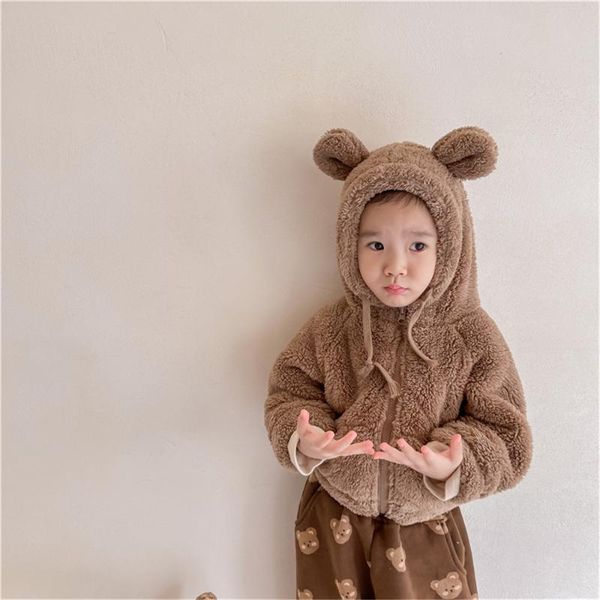 jackets winter korean style berber fleece bear ear hooded coats children soft thicken warm zipper hoodies, Blue;gray
jackets winter korean style berber fleece bear ear hooded coats children soft thicken warm zipper hoodies, Blue;gray