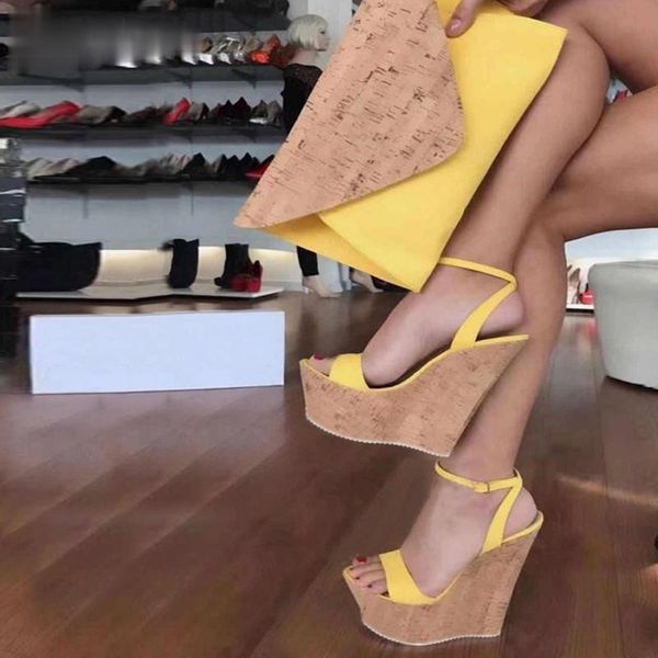 fashion open toe ankle strap platform wedges women sandals super high cover heel gladiator ladies shoes buckle summer sandals, Black
fashion open toe ankle strap platform wedges women sandals super high cover heel gladiator ladies shoes buckle summer sandals, Black