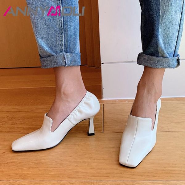 dress shoes annymoli high heels women pumps natural genuine leather thin real square toe lady red size 34-39, Black
dress shoes annymoli high heels women pumps natural genuine leather thin real square toe lady red size 34-39, Black
