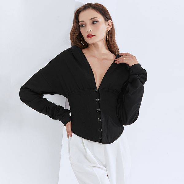 Black Tunic Slim Sweatshirt For Women Hooded Collar Long Sleeve Minimalist Sweatshirts Female Fashionable New Tide
Black Tunic Slim Sweatshirt For Women Hooded Collar Long Sleeve Minimalist Sweatshirts Female Fashionable New Tide