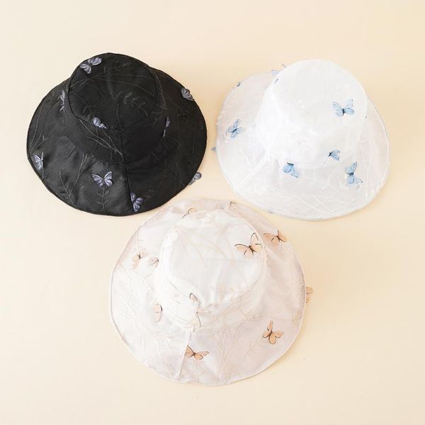 wide brim hats butterfly embroidery bucket hat women sun for hip hop outdoor trip caps men beach protect fishing bonnet, Blue;gray
wide brim hats butterfly embroidery bucket hat women sun for hip hop outdoor trip caps men beach protect fishing bonnet, Blue;gray