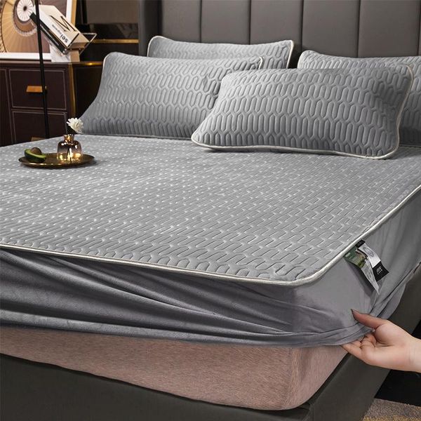 sheets & sets luxury crystal velvet quilting latex fitted bed sheet quilted mattress cover 150x200 universal in all season
sheets & sets luxury crystal velvet quilting latex fitted bed sheet quilted mattress cover 150x200 universal in all season