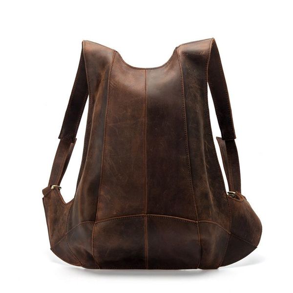 backpack men's cowhide schoolbag leather simple leisure backpack student ktfav, Red;black
backpack men's cowhide schoolbag leather simple leisure backpack student ktfav, Red;black