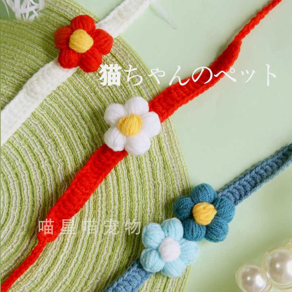 factory handmade pet collar dog wool knitting accessories cat necklace flower adjustable neckband cute
factory handmade pet collar dog wool knitting accessories cat necklace flower adjustable neckband cute