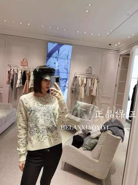 women's sweaters fashion yk11598 2021 runway luxury european design party style clothing, White;black
women's sweaters fashion yk11598 2021 runway luxury european design party style clothing, White;black