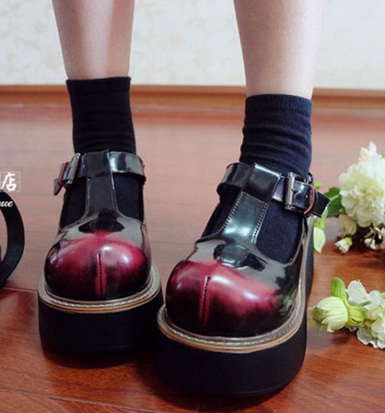 dress shoes womens lolita t-strappy round toe platfrom gothic punk pumps creepers japanese harajuku b168, Black
dress shoes womens lolita t-strappy round toe platfrom gothic punk pumps creepers japanese harajuku b168, Black