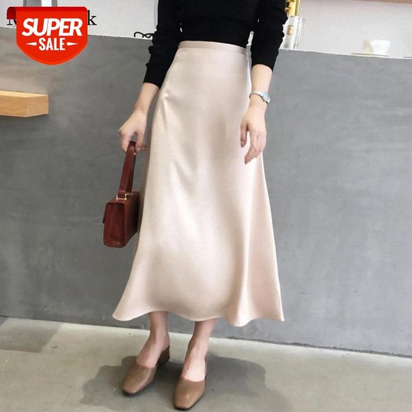 Korean Casual Satin Silk Skirt Women 2021 Spring Summer Solid Maxi Skirts For Women Zipper High Waist Female Skirt Faldas 13219 #lJ8i, Black
Korean Casual Satin Silk Skirt Women 2021 Spring Summer Solid Maxi Skirts For Women Zipper High Waist Female Skirt Faldas 13219 #lJ8i, Black