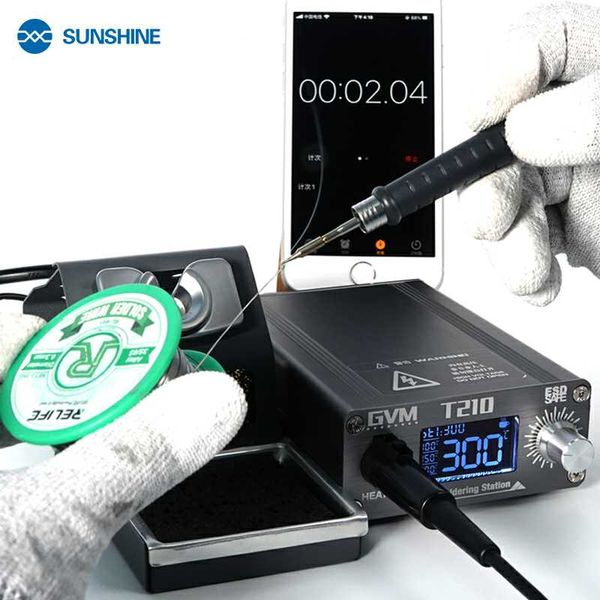 power tool sets sunshine gvm t210 digital display adjustable temperature soldering station for mobile phone repair welding
power tool sets sunshine gvm t210 digital display adjustable temperature soldering station for mobile phone repair welding