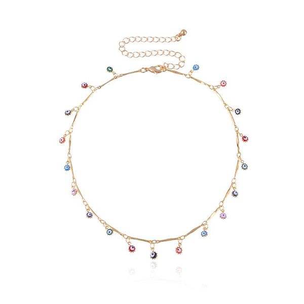 pendant necklaces gold color enamel eye party women's necklace female choker jewelry simple ladies pentagon-star gifts, Silver
pendant necklaces gold color enamel eye party women's necklace female choker jewelry simple ladies pentagon-star gifts, Silver