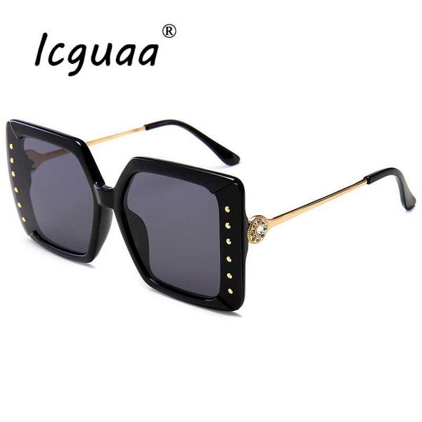 vintage oversize rhinestone sunglasses women square frame square glasses brand designer female gradient sun glasses mirror uv400, White;black
vintage oversize rhinestone sunglasses women square frame square glasses brand designer female gradient sun glasses mirror uv400, White;black