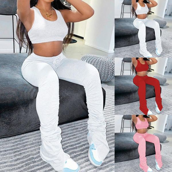 women's pants & capris stacked leggings joggers sweatpants women ruched legging jogging femme sweat trousers, Black;white
women's pants & capris stacked leggings joggers sweatpants women ruched legging jogging femme sweat trousers, Black;white
