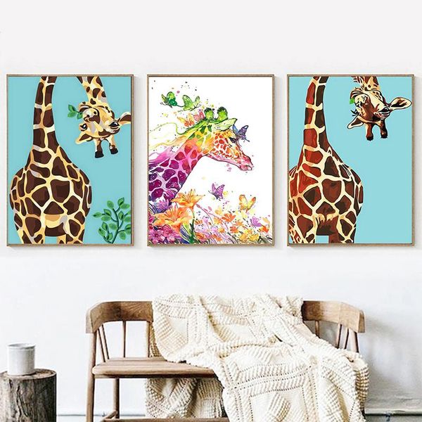 gatyztory 3 pc diy frame painting by number color giraffe animals picture by number home decoration acrylic paint drawing craft
gatyztory 3 pc diy frame painting by number color giraffe animals picture by number home decoration acrylic paint drawing craft