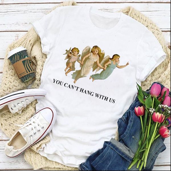 women graphic angle wing fly vintage aesthetic summer t shirt womens clothing lady clothes tee female t shirt aesthetic, White
women graphic angle wing fly vintage aesthetic summer t shirt womens clothing lady clothes tee female t shirt aesthetic, White