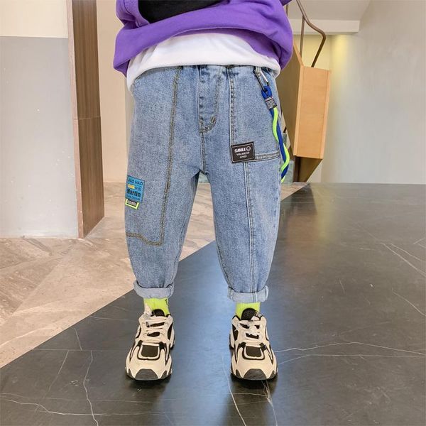 children jeans boys baby pure cotton causal cowboy denim pants spring 2021 new korean fashion for older children, Blue
children jeans boys baby pure cotton causal cowboy denim pants spring 2021 new korean fashion for older children, Blue